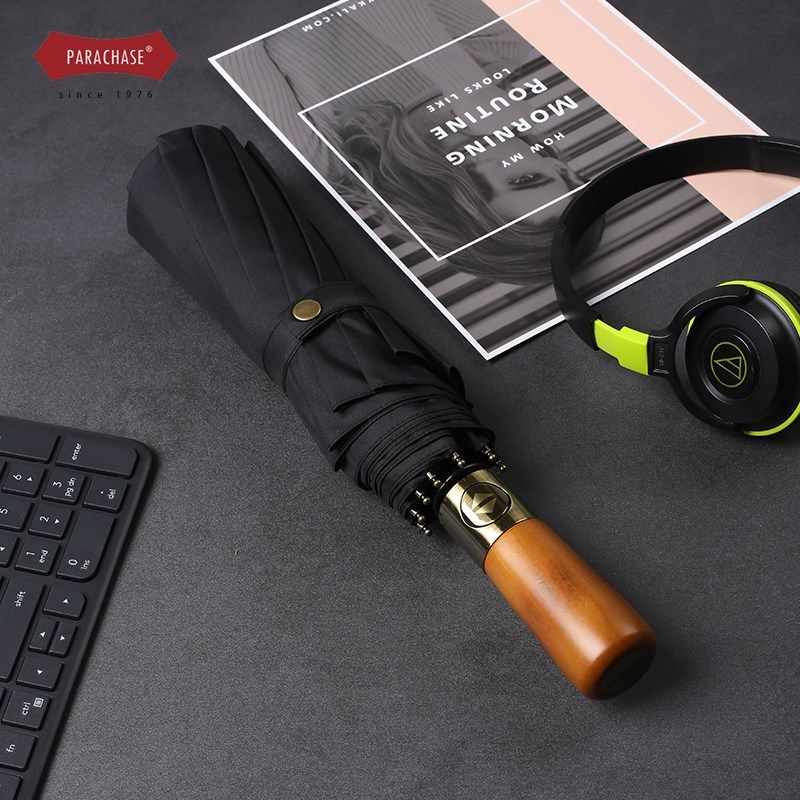 复古10骨双层加大雨伞男士抗风暴雨折叠伞商务女防风加固全自动伞