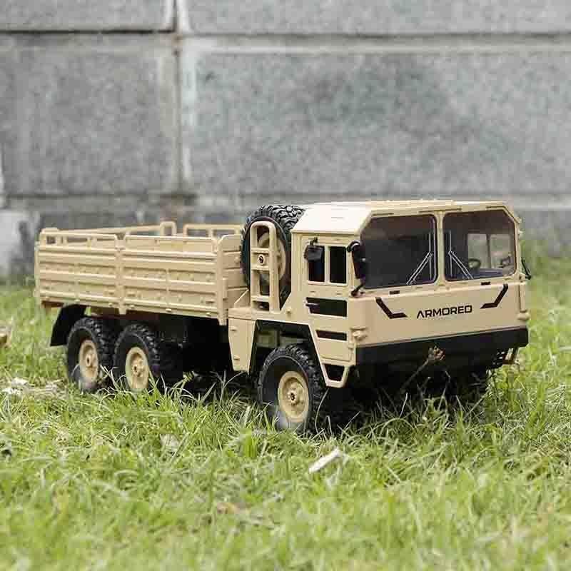 大号电动遥控军卡RC仿真越野攀爬载货运输东方解放车男孩儿童玩具