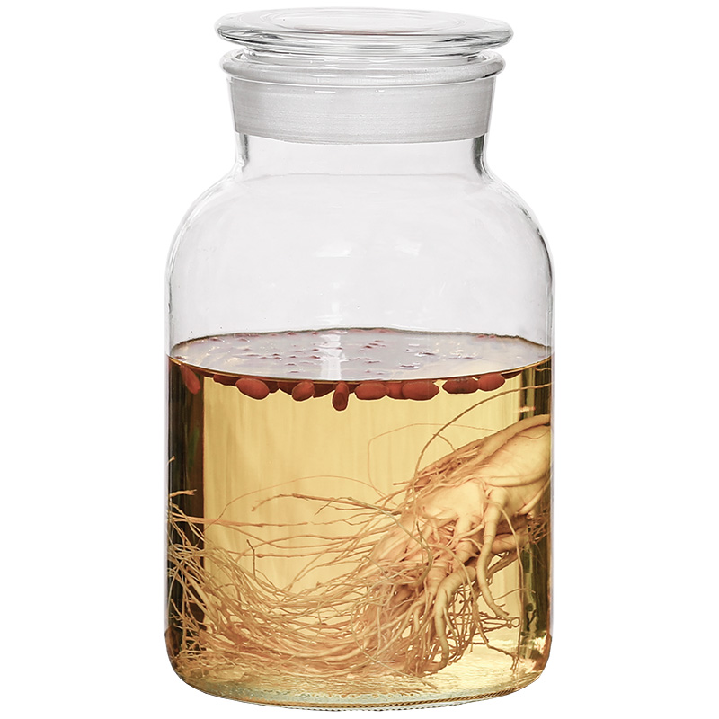 磨砂口玻璃泡酒瓶密封罐青梅果酒药酒酿酒罐空瓶酒坛容器专用酒瓶