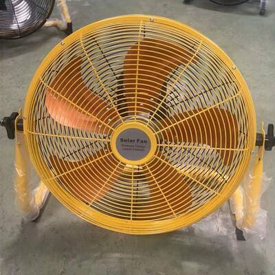 太阳携能趴地扇SH-PD50S14寸鱼台式风扇便工业户外钓台露营式光伏