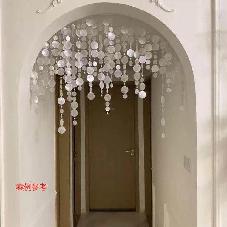 门法式珍门珠贝壳风铃F987H987隔断帘梦改善门对门卧室幻浪漫主义
