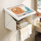 横间版 加浴大室置物挂画厕所衣神器壁画卫生防水方便放098收纳箱