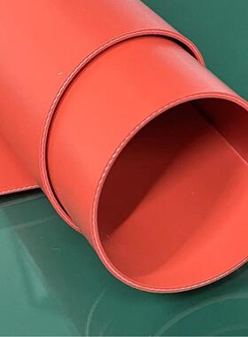 红色硅橡垫玻6纤夹双GIE面硅胶垫1.厚FPC柔性层线路板胶压合缓冲