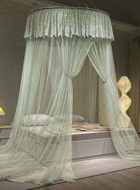 202蚊新款吊主顶蚊帐大顶免安装5MZQ吊挂床帘帐加大公风