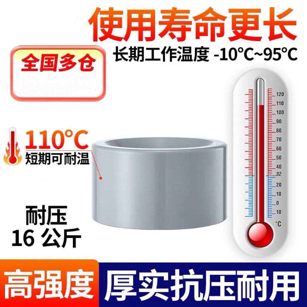 CPVC补芯变径圈化工给水C-PVC管接头对接器补心伸缩节50变32