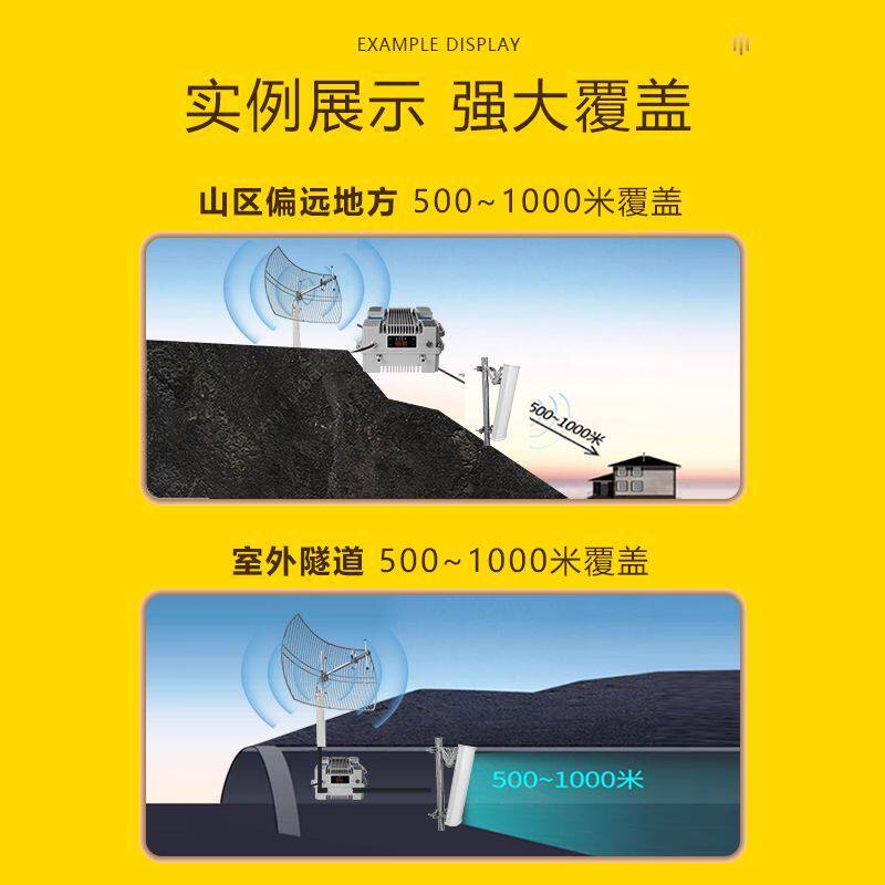 信号放大强器基站手机电信联通移动山区三网合一4g信号接收直放站