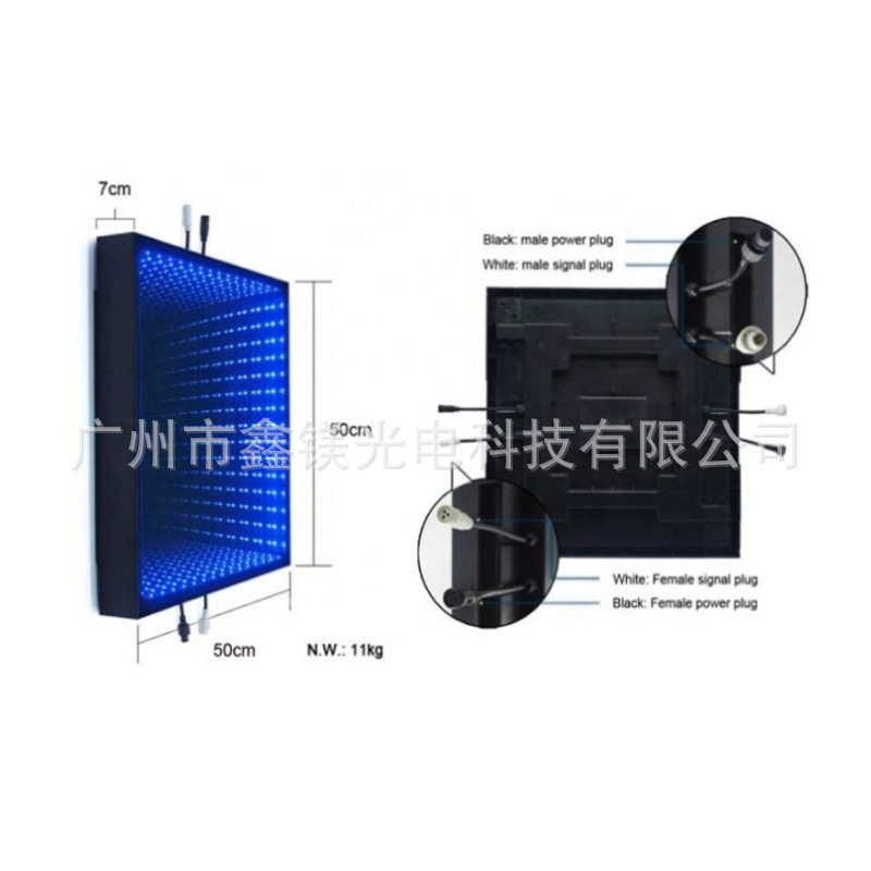 跨境直销户外防水LED DANCE FLOOR 舞台地砖灯有线无线地板转酒吧