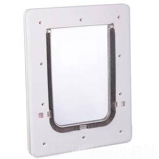 高档狗宠物猫狗洞自由出入门双向超大玻型中型小型犬猫狗纱窗璃门