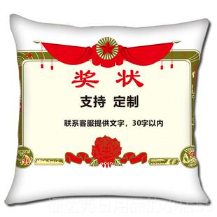 高档儿童节奖状抱枕定制文物字送人文实用礼创意字学生品靠礼枕被