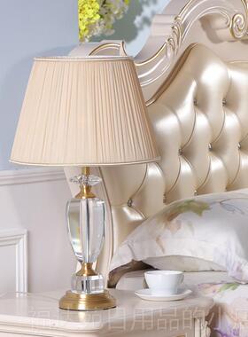 高档Joico经瑞士典水晶台灯美简客厅卧室灯无式障碍豪华卧单室床