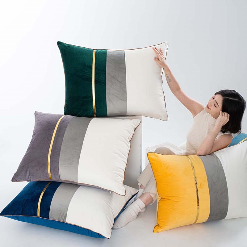 沙发靠枕长方形抱枕客厅长条枕头抱枕套不含芯大靠背垫护腰可拆洗