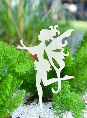 Sungmor法式田园花仙子花插庭院爬藤架 花园复古铁艺挂钩地插造景