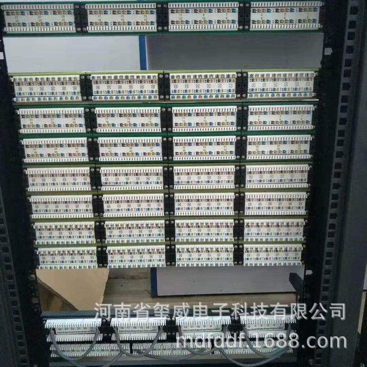 RJ45非屏蔽数据CAT6E超六类48口网络配线架过测试镀金端子机架式