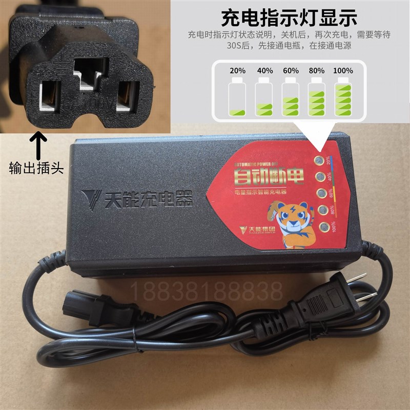 12V24V铅酸电池充电器.电动车天能电瓶车48v60v72v84V96V充电器