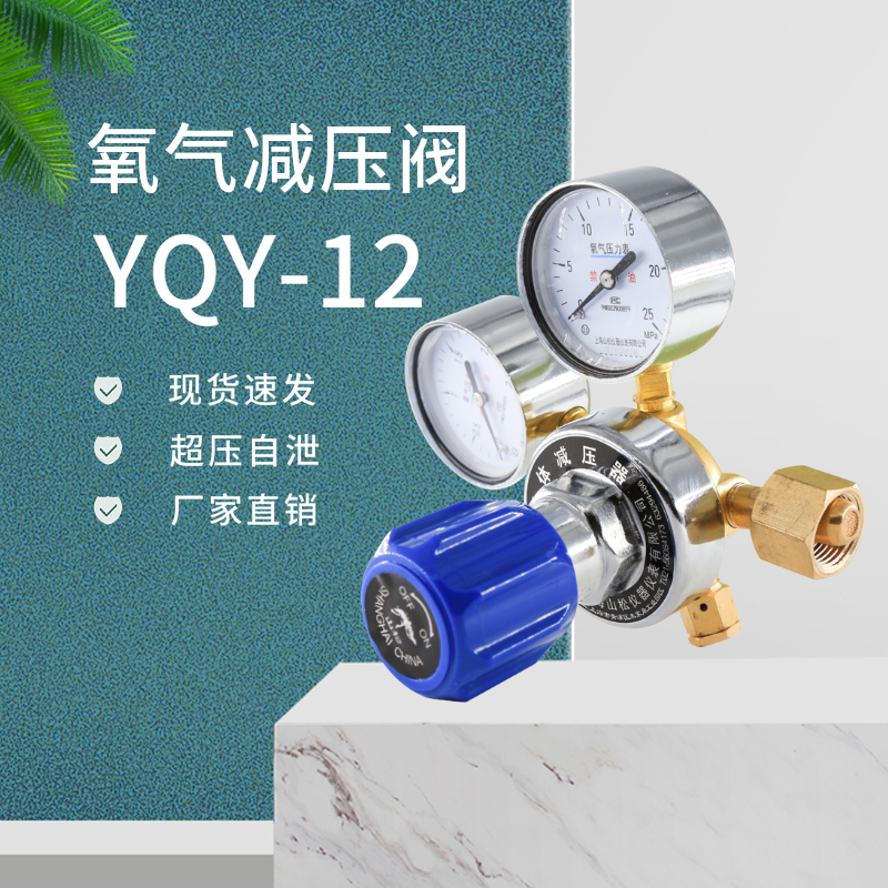 申减牌YQY-氧气减压*MP压力表YQY-07钢瓶L上海减压器