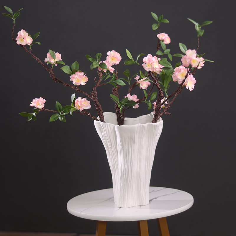 中式仿树桩花器花插大花瓶家居装饰摆件餐桌摆设花瓶