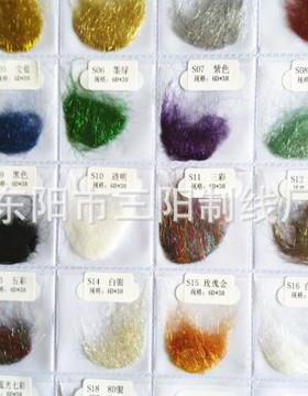 灰短银银短纤维金丝光纤维柔软聚脂闪纤维亮丝S188D纤维纱线混纺