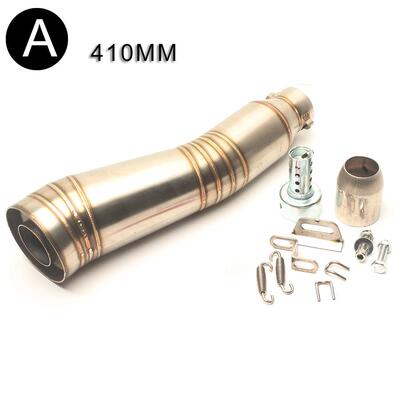 改44599装通摩托排气管中段GP用器51MM机车排气管配件静音0消音41
