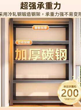 家用货架多层置物架E7DEmDMj制落地钢收纳架阳物台仓储下室铁艺地