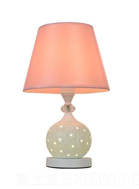 高档卧室台灯代简约床头温馨浪漫欧式客园厅创意时尚田可灯调现光