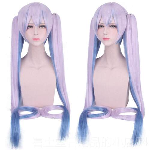 高档秋叶0风双马尾cos梅假发女12CMk初音miu 钢音 花 千本樱 黑岩