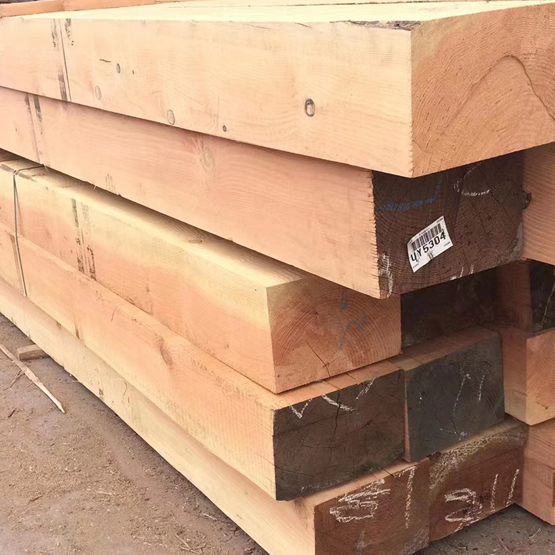 花旗松防腐木地板栈道阳台花园庭院栏杆围栏木方枕木垫木木梁木条