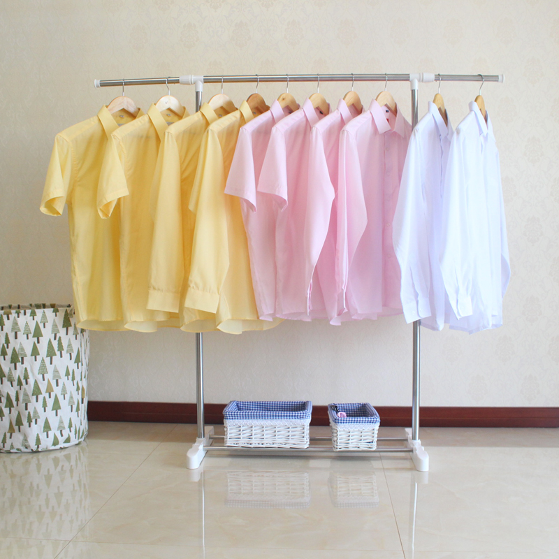 晾衣架落地折叠单杆式晒被晒衣架简易室内外阳台不锈钢移动挂衣架