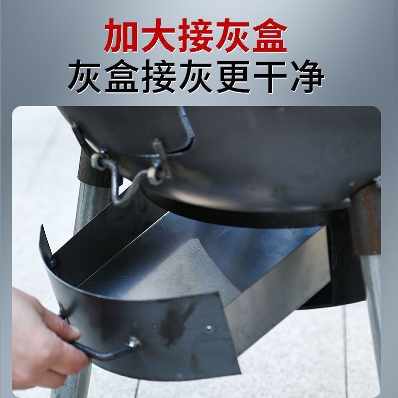 新款加厚柴火炉一体成型家庭室外锅灶烧柴移动铁锅地锅灶台