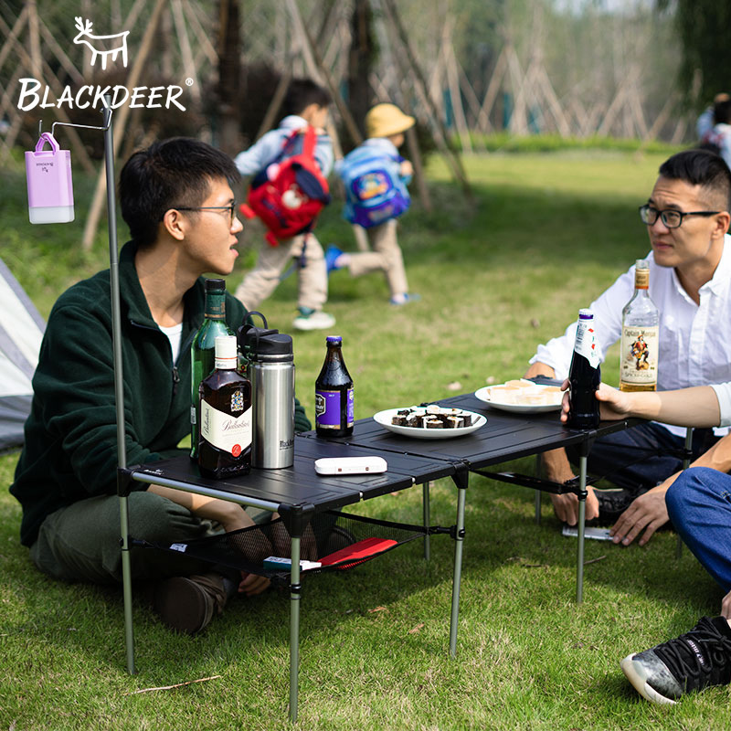 黑鹿几何桌折叠桌人便携轻量化铝合金桌登山徒步背包桌子烧烤桌