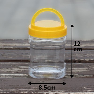 塑料瓶子5毫升方形加厚大口径食品包装塑料密封罐空瓶带盖分装