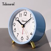 TELESONIC 天王星学生闹钟简约儿童卧室懒人静音床头钟石英钟台钟