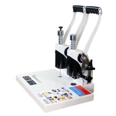 阮氏R-06凭证装订机 档案会计手动打孔热熔铆管财务装订机4CM