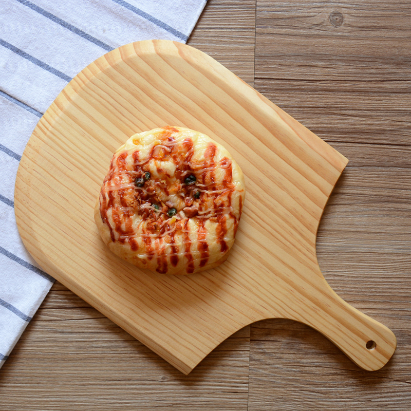 比萨板8 12寸披萨木托盘面包板 木质pizza西餐出炉木铲板烘焙盘