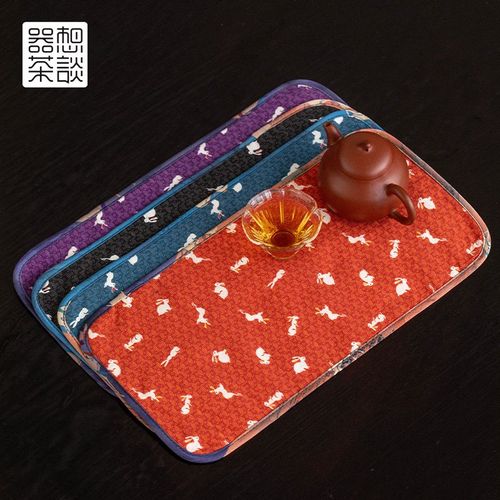 器想茶谈茶巾布吸水高档茶席垫茶台毛巾茶几茶桌专用抹布棉麻茶具