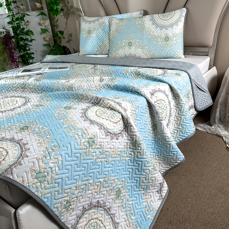 泰国冰丝乳胶凉席床垫空调床单夏季可水洗天丝冰原子天然乳胶垫软