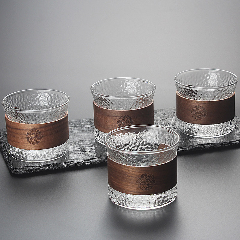 高硼硅耐热高温加厚玻璃品茗杯个人小单杯功夫茶具防烫咖啡花茶杯,餐饮具,茶杯,淘宝优惠券,粉丝福利购,淘宝优惠卷