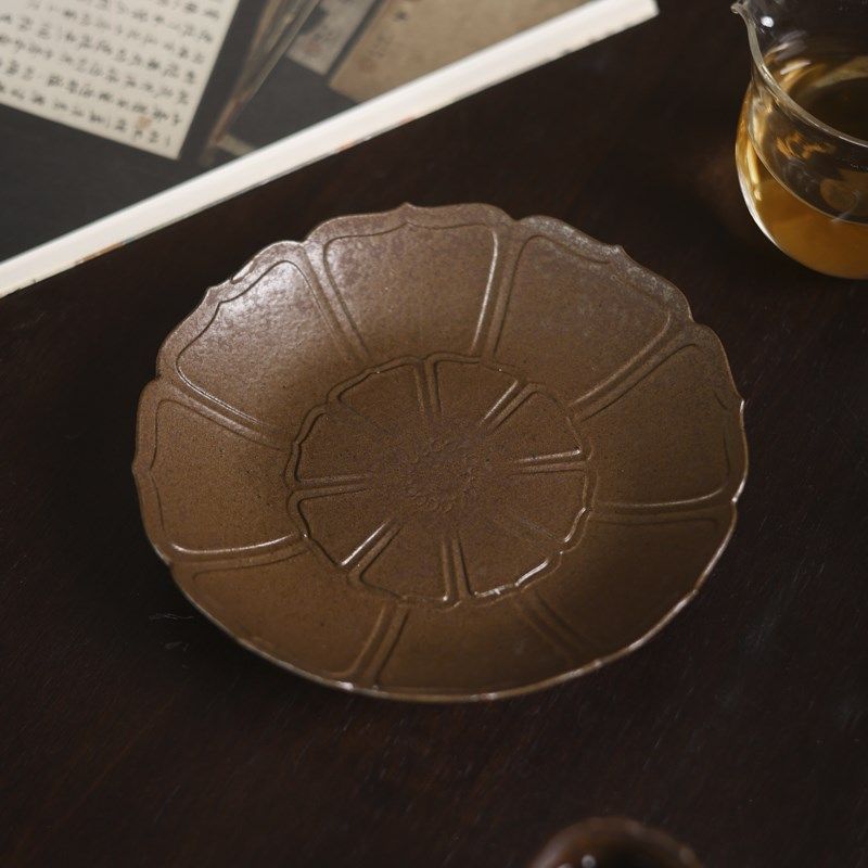 【灰念酱釉香荷盘】茶承干泡台壶垫陶瓷茶具茶壶垫茶具茶托壶承,餐饮具,茶托,淘宝优惠券,粉丝福利购,淘宝优惠卷