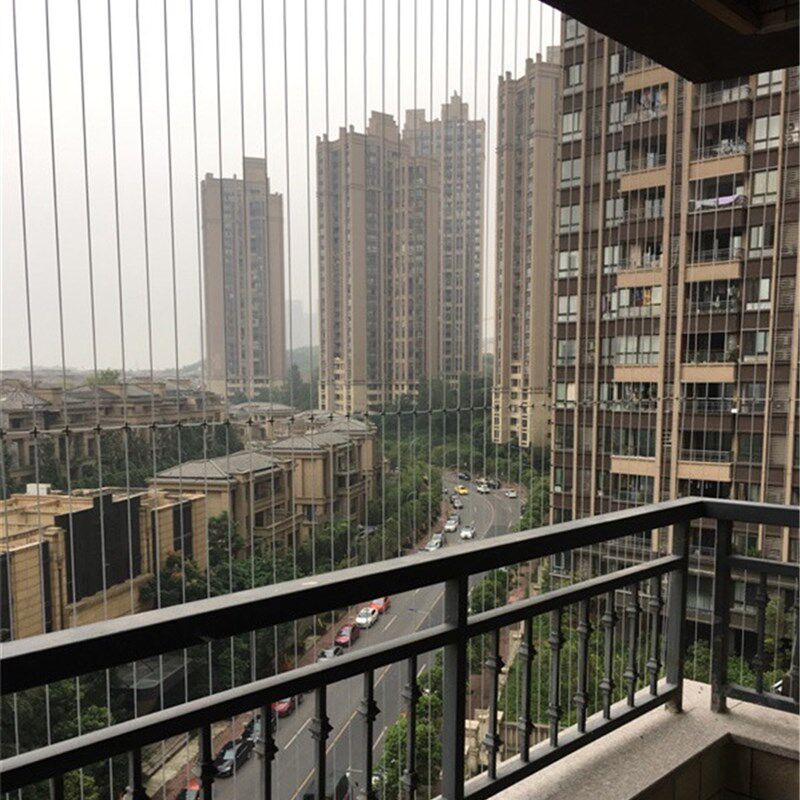 安装北京阳台不锈钢防护网儿童隐形钢丝网窗户金刚网纱窗门防盗窗