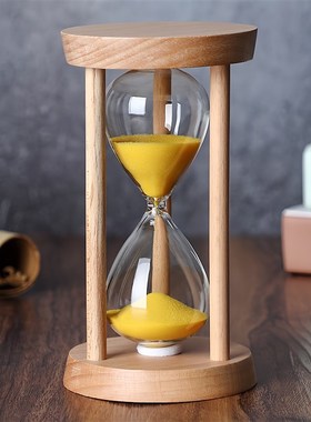 时间沙漏计时器3/5/10/15/20/30分钟半小时儿童防摔计时流沙摆件
