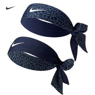 Nike耐克豹纹运动头带吸汗防滑透气速干健身跑步束发带