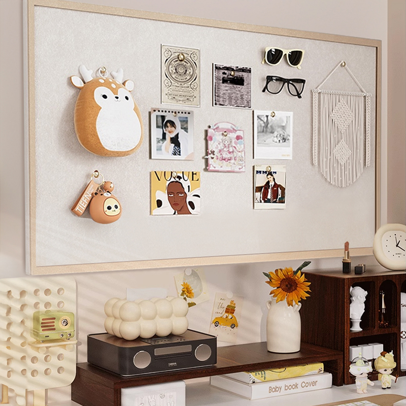 照片墙毛毡板墙贴背景板相片挂墙软木板羊毛毡墙贴拍立得照片作品