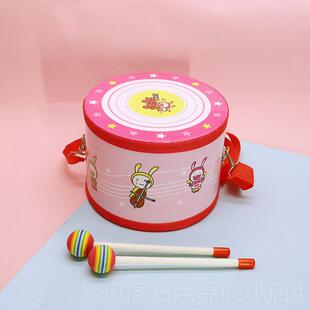 正品儿童拍敲打鼓幼儿园音乐教表演鼓玩具婴儿宝具手宝鼓军鼓打击