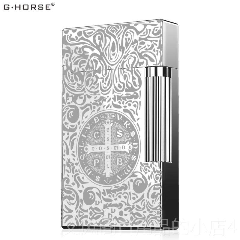 正品正品骏GHORSE神声打火机个创意性定制刻字充气男商朗务薄防风
