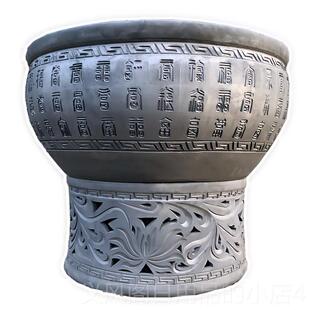 正品老北京缸客厅造鱼景养鱼鱼缸陶瓷金泥盆瓦盆鱼缸荷花庭缸院特