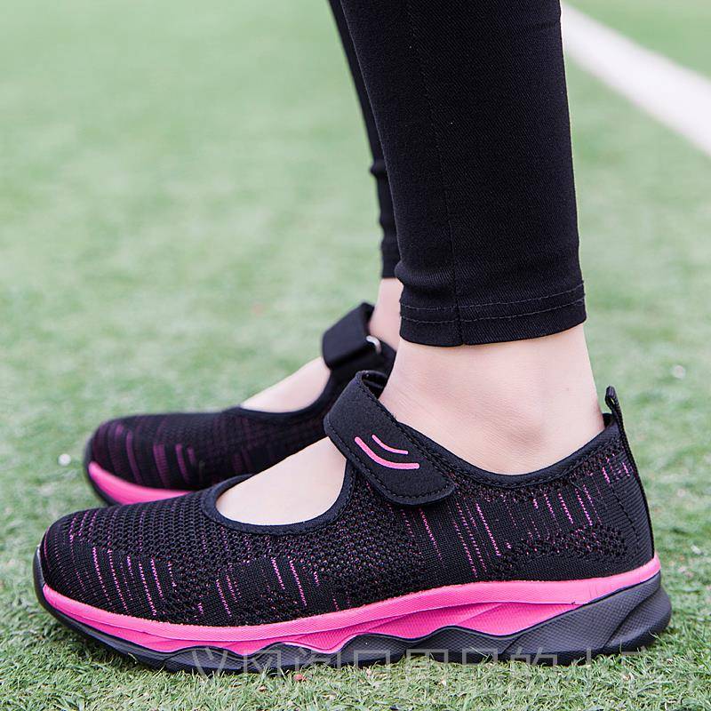 正品妈妈鞋子女夏季单老软底舒适防鞋滑平底202女3新款中老年健步