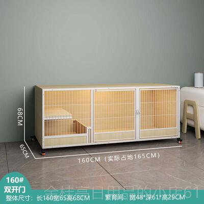 高档猫别墅猫实木房猫柜猫笼子豪华两层三层组合咪猫窝家用子繁育