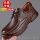 男休真皮闲鞋 中年爸鞋 男士 高档皮鞋 商爸务男鞋 头牛皮牛层筋底防滑