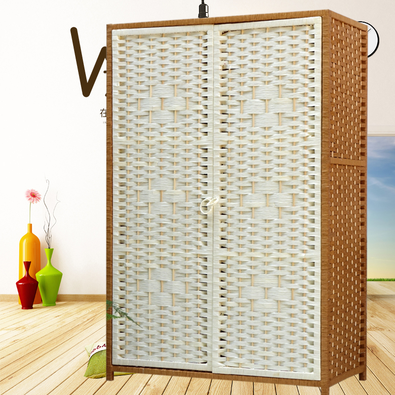 鞋架多层藤编简易家用实木鞋柜门口玄关柜大容量收纳鞋柜阳台柜子