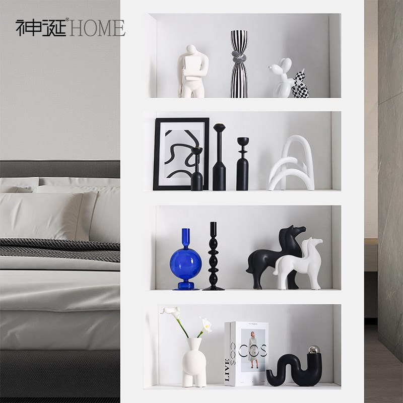 现简约抽象人物艺术酒柜装饰品摆件家居客厅玄关电视柜软装摆设