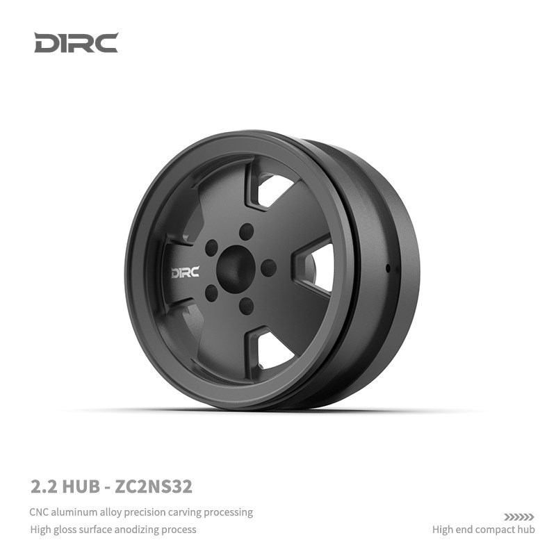 现货 D1RC 2.2寸金属攀爬车仿真夹胎轮毂 磨砂 TRX4 Scx10